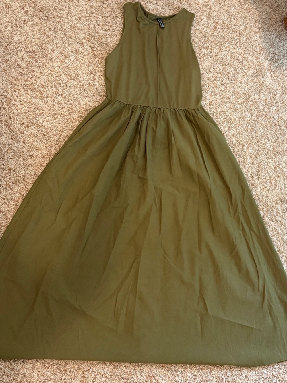 Olive green dress